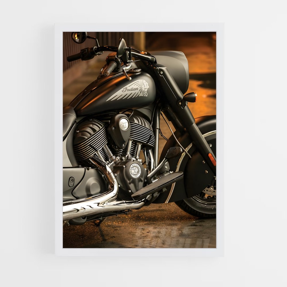 Poster Cheval Noir – affiche Indian Motorcycle (vue 3)